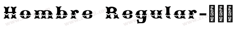 Hombre Regular字体转换